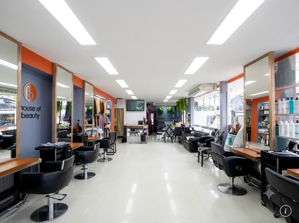 Luxurious House of Beauty salon interior